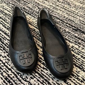 Tory Burch Minnie Travel Ballet (black; never worn!)